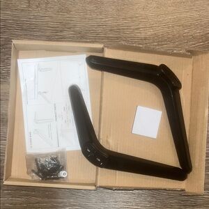 Black TV Stand Legs with Screws